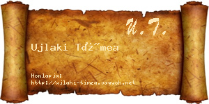 Ujlaki Tímea névjegykártya