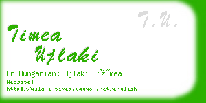 timea ujlaki business card